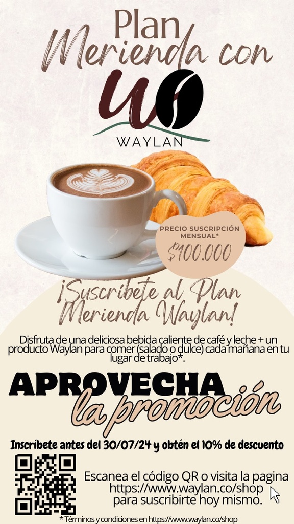 Suscripción Plan merienda Waylan